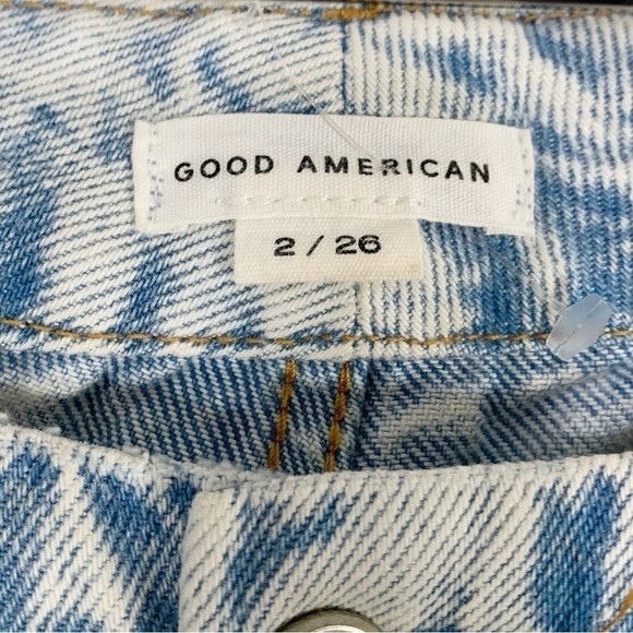 Good American 90s High Rise Straight Leg Jeans Size 26 - Picture 7 of 8